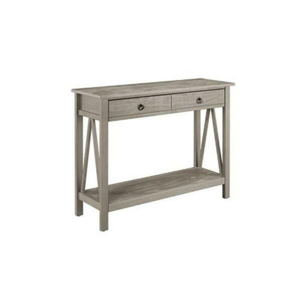 Linon Home Dcor Titian Rustic Gray Console Table 86152GRY01U